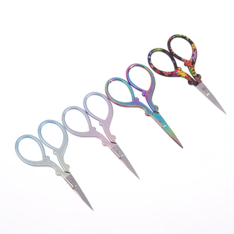Sharp Embroidery Scissors Sewing Scissors With Leather Scissors Cover For Needlework Craft Sewing Handicraft Diy Tool