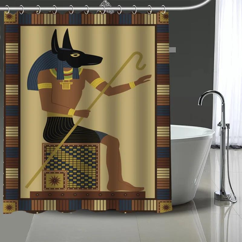 Egypt Anubis Egyptian Culture King Shower Curtain,Waterproof Polyester Fabric with 12 hooks ,Home Décor