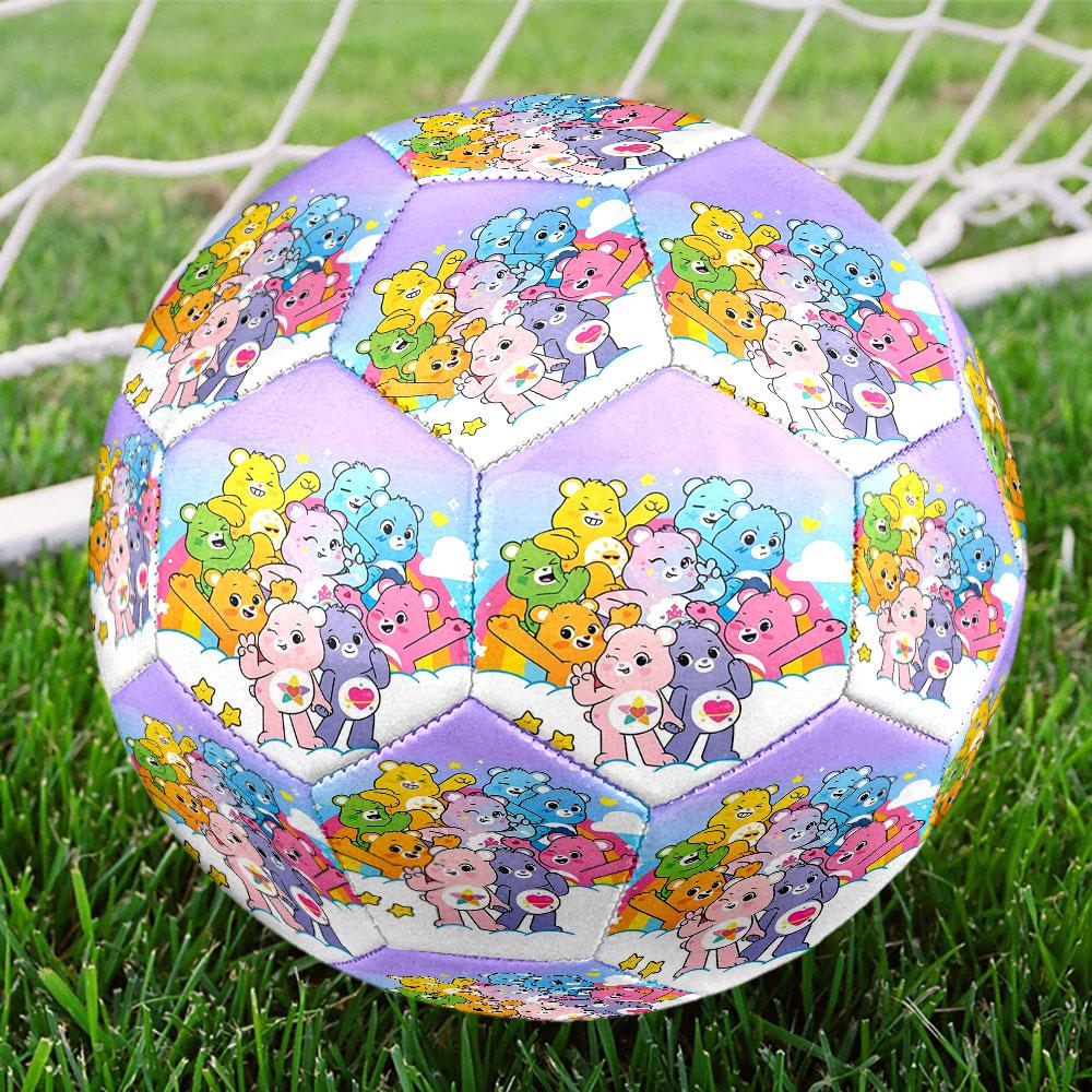 Care Bears Print Size 5 Soccer Ball, Standard Match Football for Sports Game and Team Practice, Ideal Gift for Soccer Fans