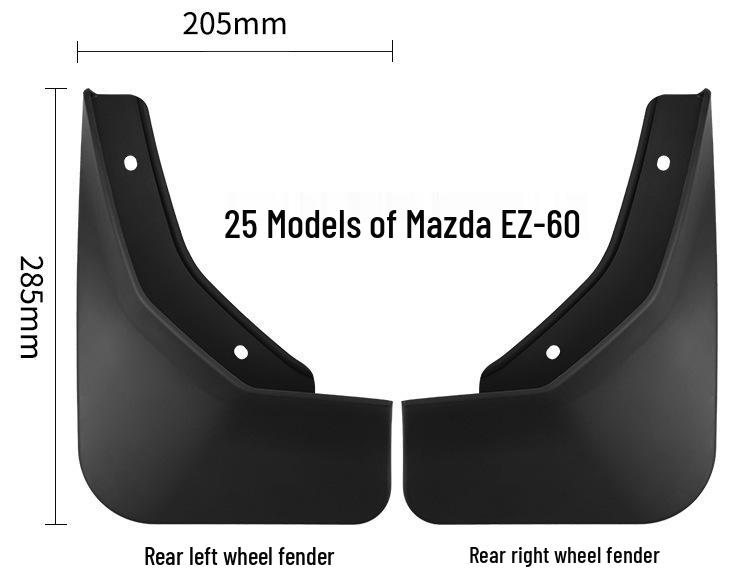 Schutzblech-Skin für 2025 Mazda EZ-60 Vorder- und Hinterräder