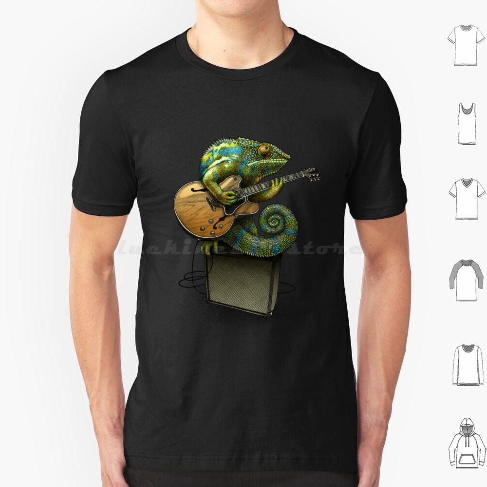 

Хамелеон Играет Блюз Плюс Несколько Других Цветов Базовая Футболка Большого Размера 100% Хлопок Хамелеон Играет Блюз Плюс А S