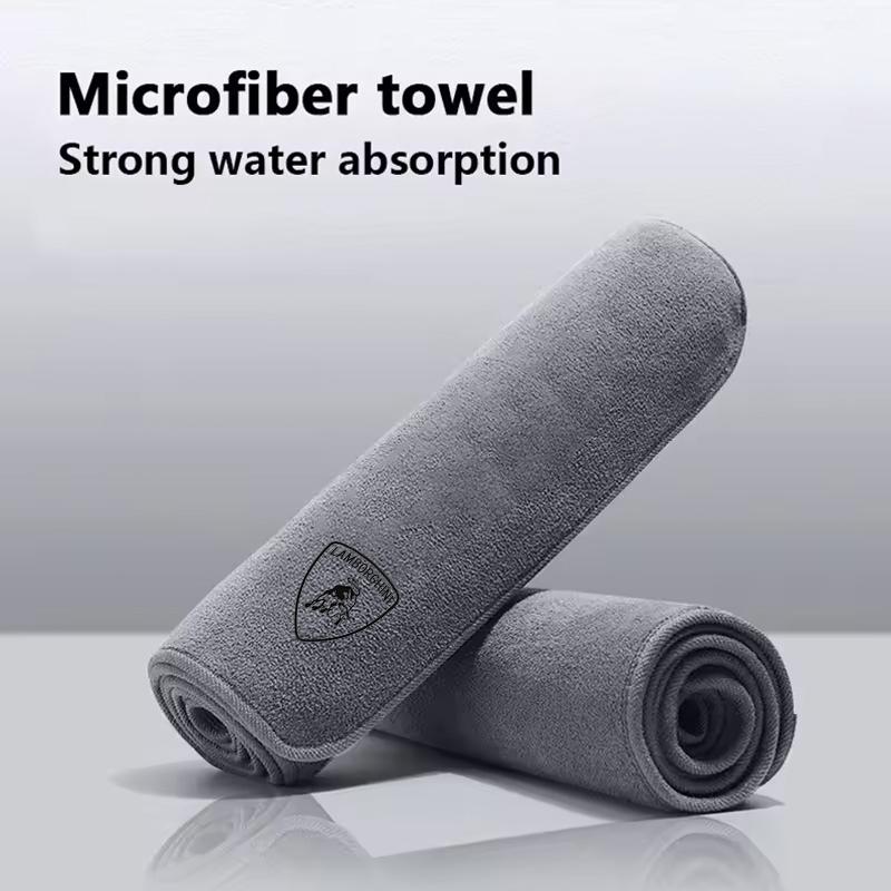 Suede Fleece Microfiber Towel Car Cleaning Rag Cloth For Lamborghini LP570 LP610 Urus LP700 LP770 Gallardo Aventador Accessories