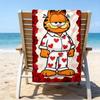 Ultra-Soft Beach Towel with Garfield Theme,Ideal for Pool - Camping, Diving - Perfect Travel Essential, Vibrant Beach Towel.