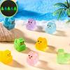 50Pc Mini Resin Square Little Yellow Duck Diy Decoration Accessories Moss Fish Tank Landscape Aquarium Room Decor Gifts
