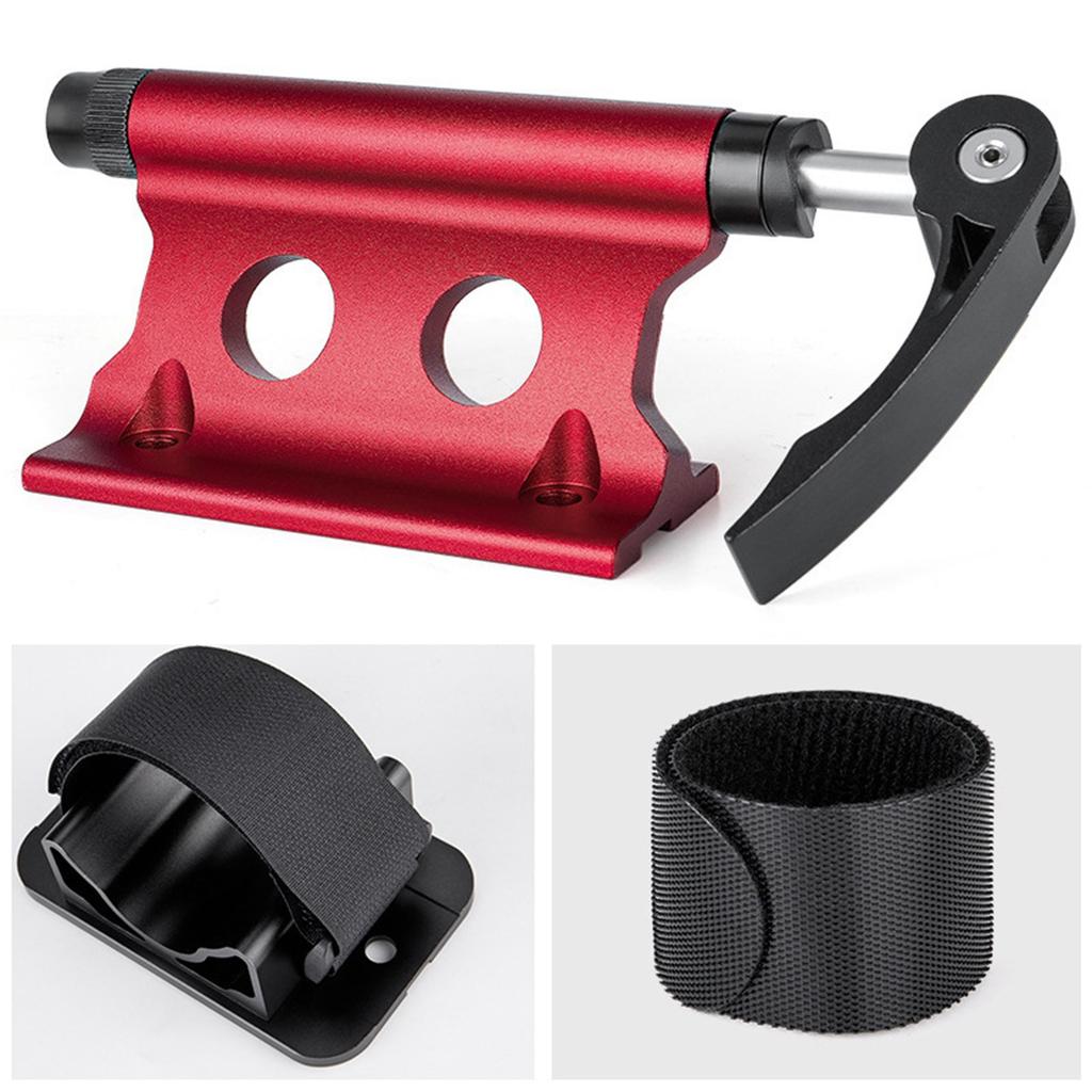 Bike Front Fork Mount Quick Release Aluminum Alloy Strong Bearing Car Roof Bike Block Fork Mount Red Free Size