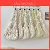 Polyester Lace Floral Shoulder Bag With Ruffled Straps And Bow For Daily Use