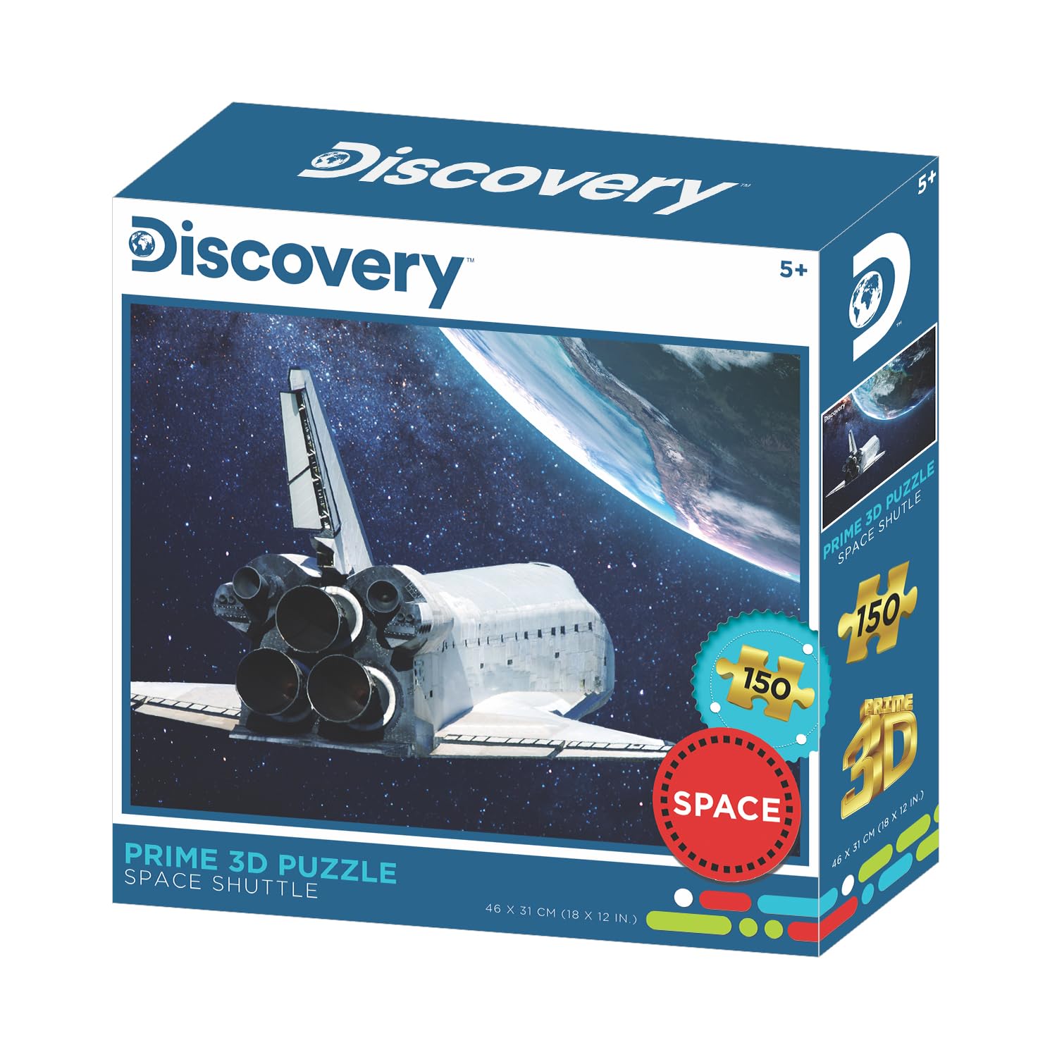 

Yamasan Prime 3D Discovery Космический шаттл Готовый 46 x 31 см 150 деталей 21063, Размер /