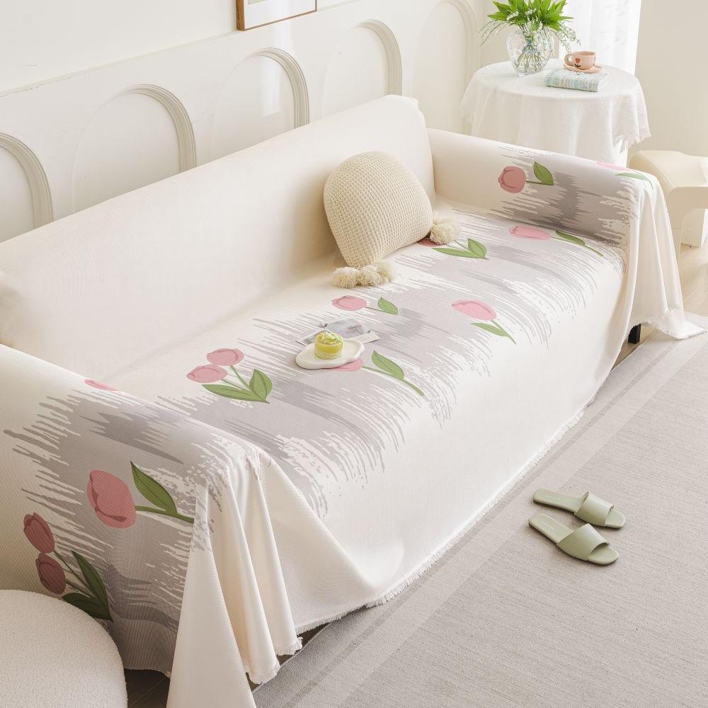 Living Room Sofa Mat Throw Blankets  Summer Ice Silk Sofa Towel Camping Picnic Blanket Cover Sofa Cover