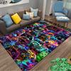 Colorful Gaming Controller Pattern Carpet for Bedroom and Living Room Decor Suitable for Use As an Anti-slip for Living Room Bedroom Sofas