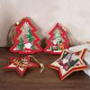 Wooden Christmas Hanging Decoration Accessories Rustic with Decorative Light Style A