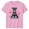My Heart Belongs To My Unisexs TShirt Schnauzer Dog Valentines Day Gift For Her