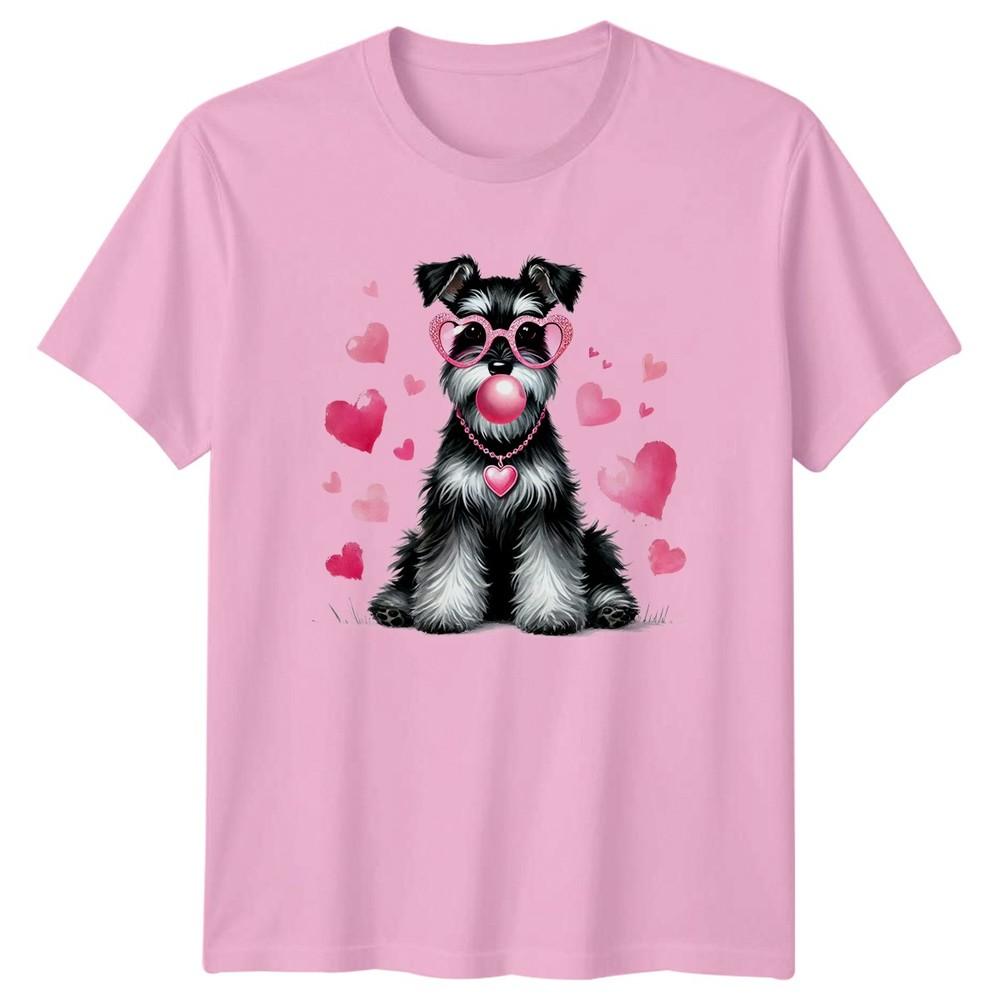 My Heart Belongs To My Unisexs TShirt Schnauzer Dog Valentines Day Gift For Her