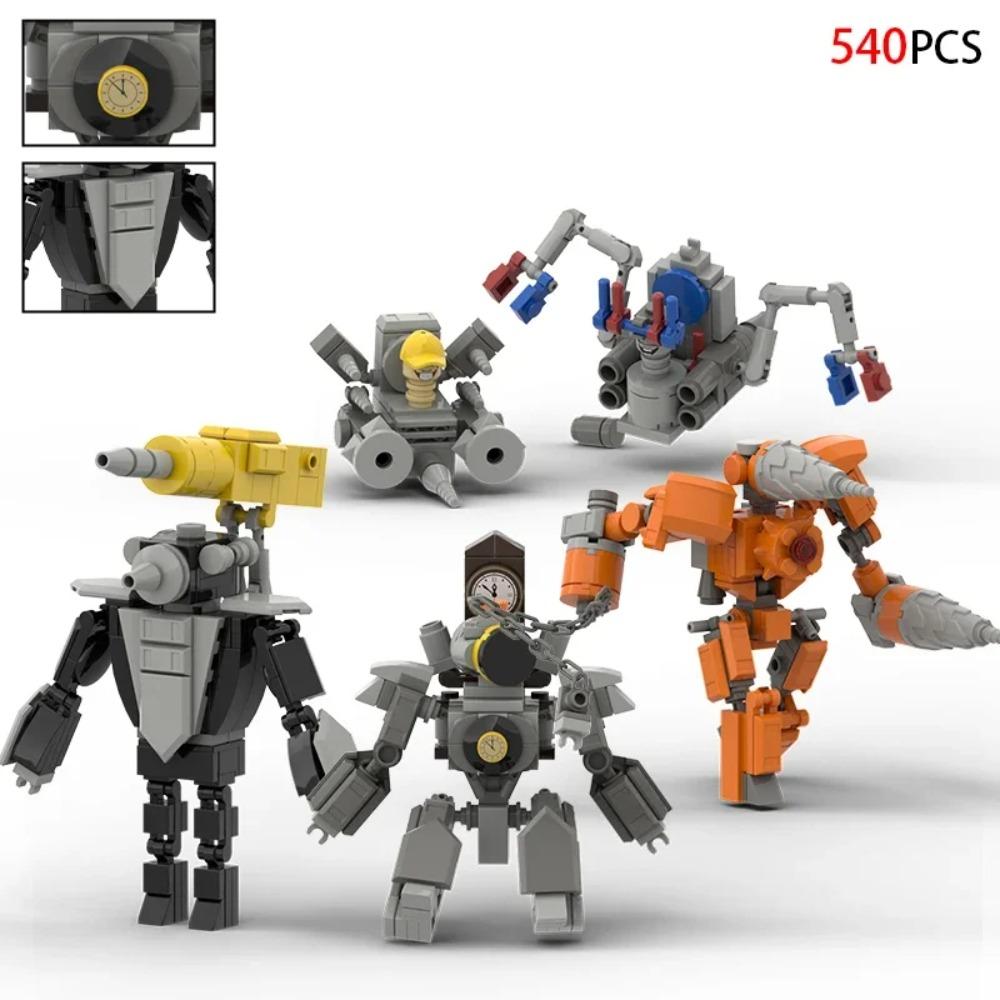 Moc Skibidi Toilet Figures Model Blocks Titan Cameraman Speakerman Construction Toys Party Halloween Decoration Boys Gifts