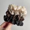 Eleganter Haargummi Zopfgummi Elastisches Haarband Haarschmuck Seidensatin Scrunchies Damen Einfarbig Haarseil
