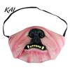 Dog Masque for Halloween Funny Masque, PU Foam Scary Pet Face Costume, Realistic Mouth Cute Dress Up with Elastic Band Up, Holiday Party, Photo Props
