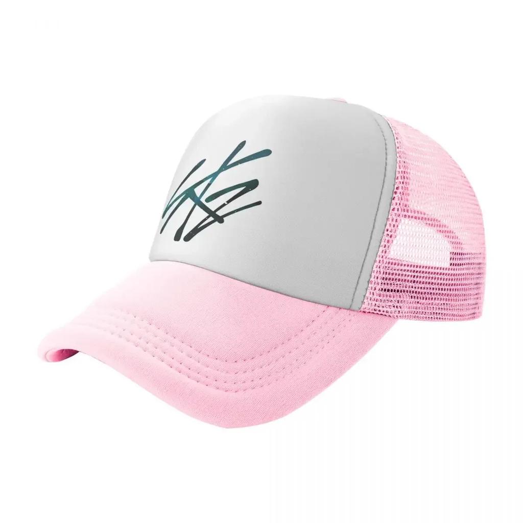 Unisex SKZ Logo Trucker Hat Fashion Mesh Baseball Caps Kpop Korean Music Hat Adjustable Racing Cap Summer