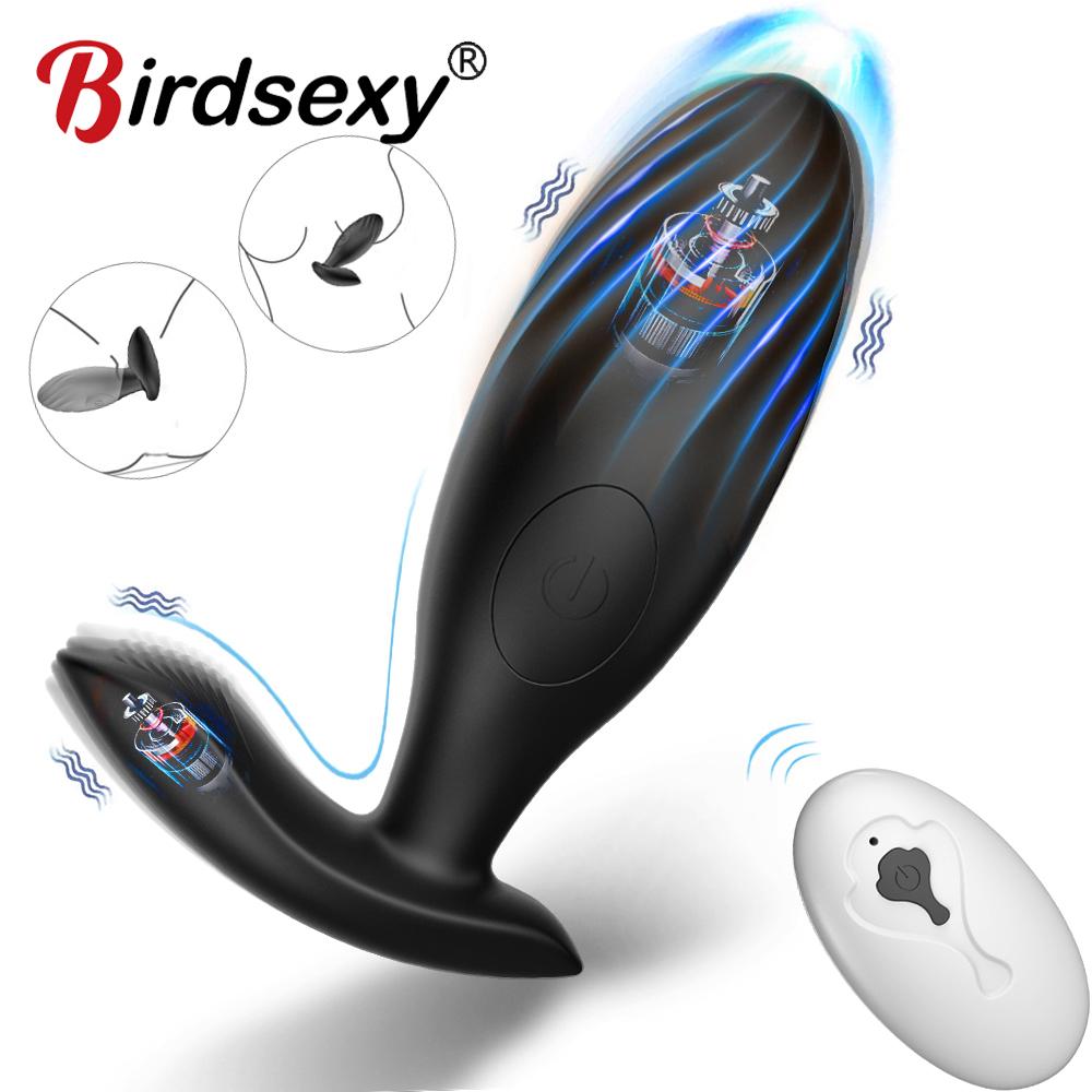 Wireless Anal Vibrator For Women Men Butt Plug Prostate Massager Remote Control Anal Plug Intimate Goods Sex Toys For Adults Gay