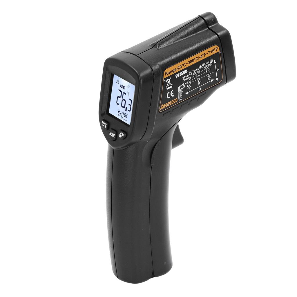 Infrared Thermometer for Cooking Non Contact Food Heat Temperature Gun Digital Backlit LCD Display ‑20 380 Celsius (‑4
