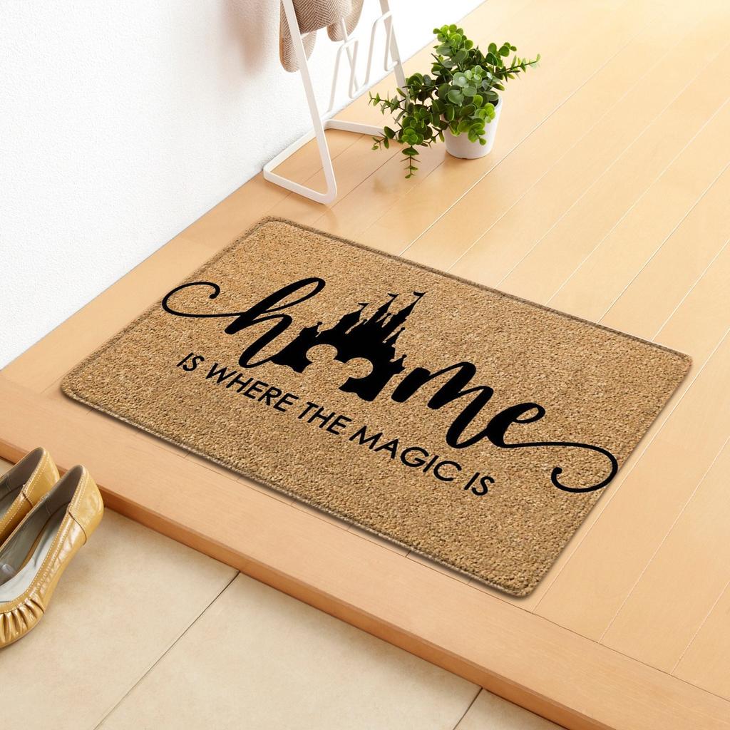 Funny Slogan Patterned Door Mat Artistic Humorous Print Mat Non Slip Floor Mat For Entryway Doorstep Home Decor