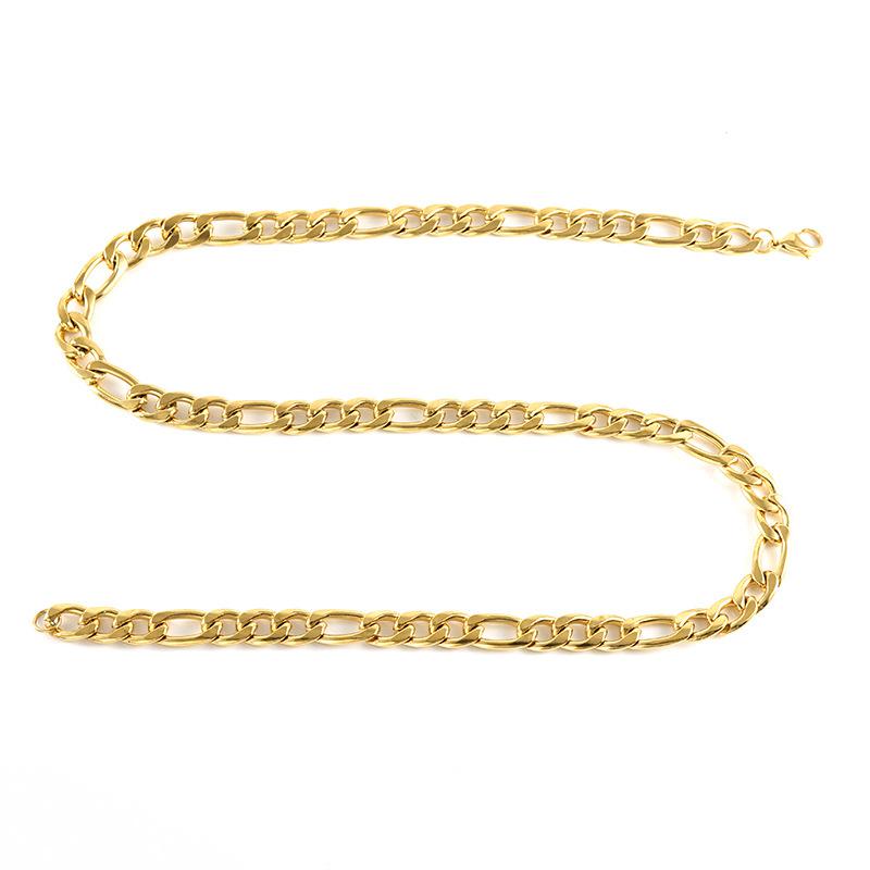 New Stainless Steel Titanium Steel NK3:1 Chain Chain American Vintage Hip Hop Cuban Punk Necklace