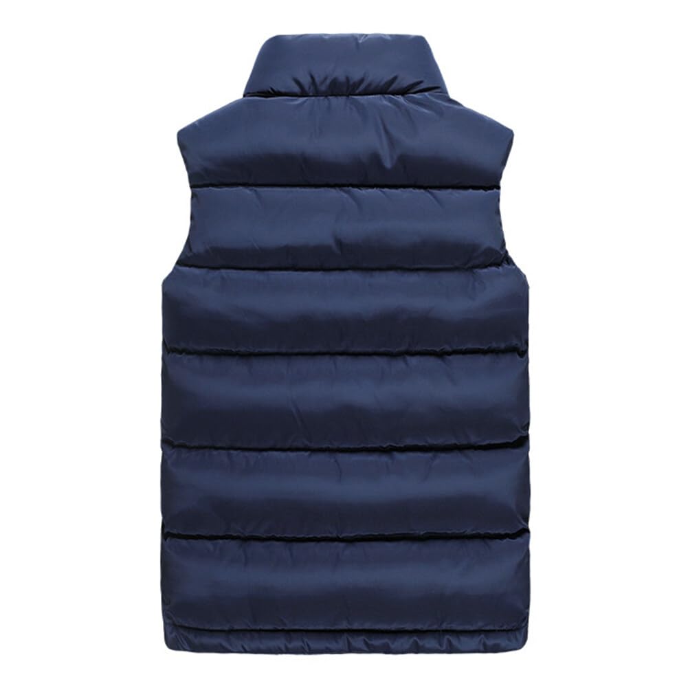 YFFUSHI Sleeveless Winter Casual and Outdoor Lightweight and Available In Plus Sizes Men's Vest, Jacket, Warm, Stand-Up Collar,