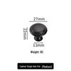 Gold Black Stainless Steel Round Drawer Handle for Kitchen or Shoe Cabinets