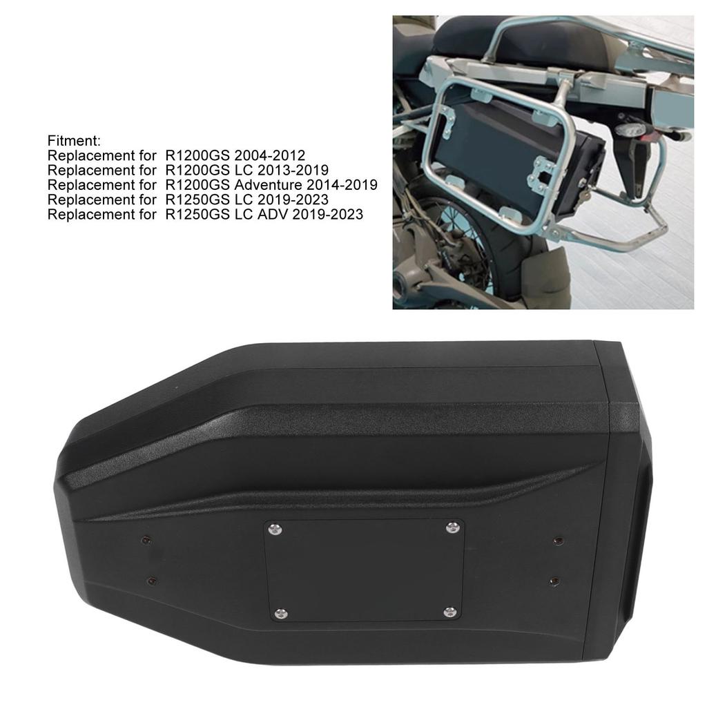 Caixa de Ferramentas para Motocicleta Prática Elegante Portátil Caixa de Ferramentas Lateral para Motocicleta Substituição para R1200GS R1200GS Adventure R1250GS LC ADV Preta