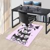 Kuromi Anime Cartoon Design Office Chair Mat Non-Slip Carpet for Home Decor, Suitable for All Seasons, Perfect Gift for Holidays.E092