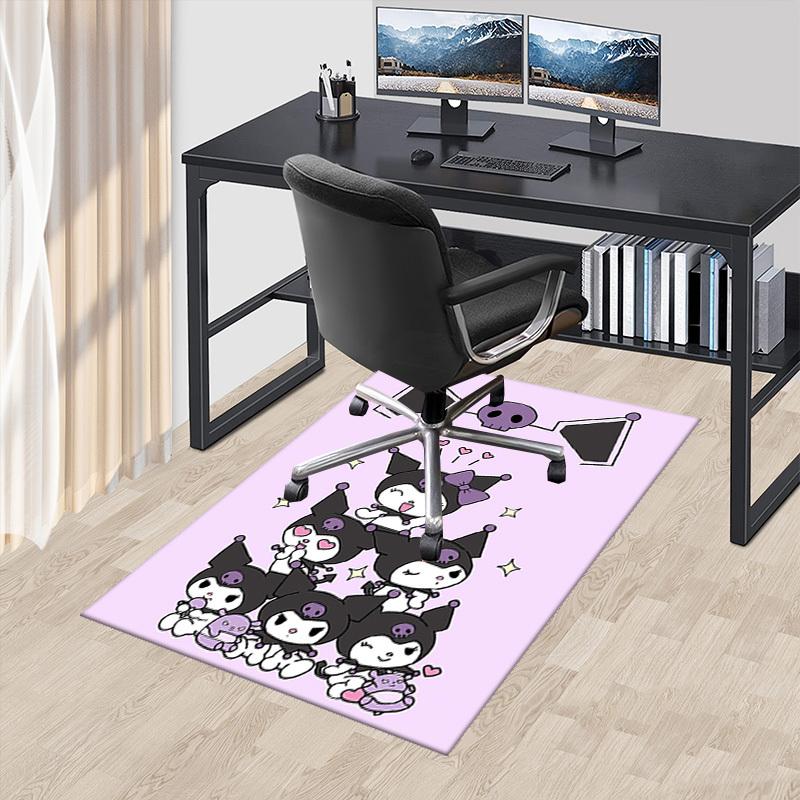 

Kuromi Anime Cartoon Design Office Chair Mat Non-Slip Carpet for Home Decor, Suitable for All Seasons, Perfect Gift for Holidays.E092 60cm by 90cm