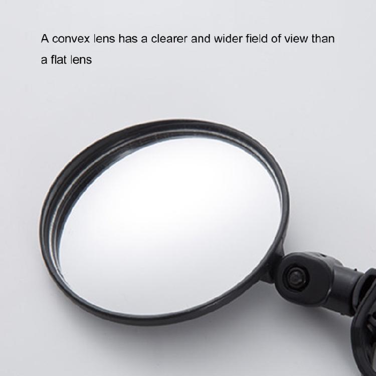 Bicycles Rearview Mirror Electric Bike Rear View Mirror 180 Degree Adjustable Handlebar Mirror Easy to Install