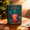 Christmas Salamander Advent Calendar Acrylic Hanging Salamander Decoration 24 Days Xmas Countdown Calendar Home Office Desktop Ornament