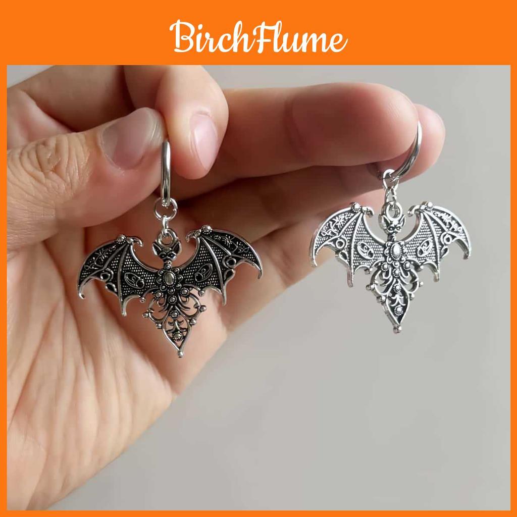 Gothic Bat Ear Cuffs With Geometric Alloy Design For Punk Fashion And Unisex Wear
