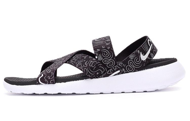 Nike Roshe One Sandal Print  Black White  Women s 832644-011 35.5