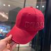 Peaked Caps, Men'S And Women'S Personalized Side Labels, Letters, Hard Top Baseball Caps, Trendy Brand Retro Holes