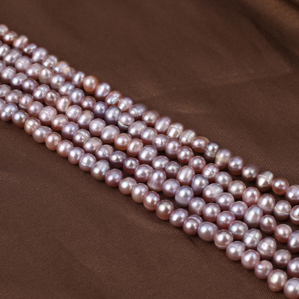 1String, Purple Natural Freshwater Pearls Beads for Jewelry Making DIY Necklaces, Bracelets Crafts (Beads 4-5mm, Length 36cm)