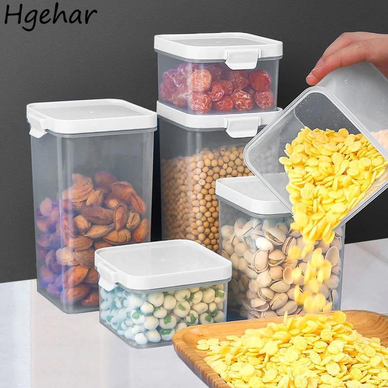3 ks Utěsněná přihrádka na zeleninu a ovoce Vlhkosti odolná Nádoba na skladování svačin, obilovin, cereálií Kuchyňská lednice Box pro uchování čerstvosti Průhledný