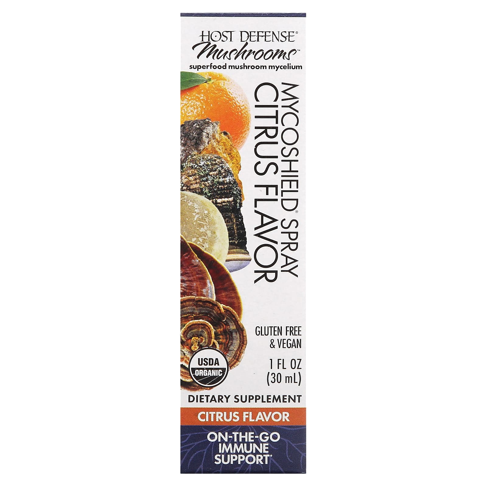 

Mushroom, Mycoshield Spray, Citrus Flavor, 30Ml(1Fl Oz)