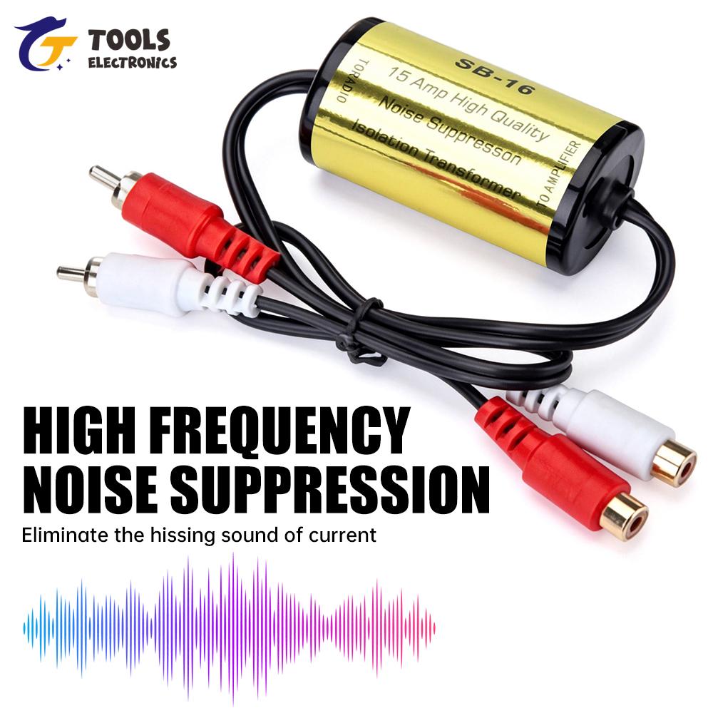 RCA Noise Filter With Professional Design Effectively Reduces Audio Noise and Speaker Static for Car Home Stereo SystemsGood product
