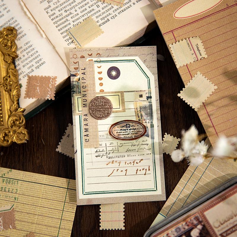 Twilight Retro-Style Sticky Notes - 50 Sheets for DIY Journals & Basic Formats