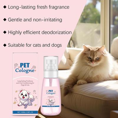 Spray Desodorizante para Cães Suave Remoção de Odor de Gatinhos Desodorizante Natural Spray Perfumado para Cães e Gatos Controle de Odor de Longa Duração