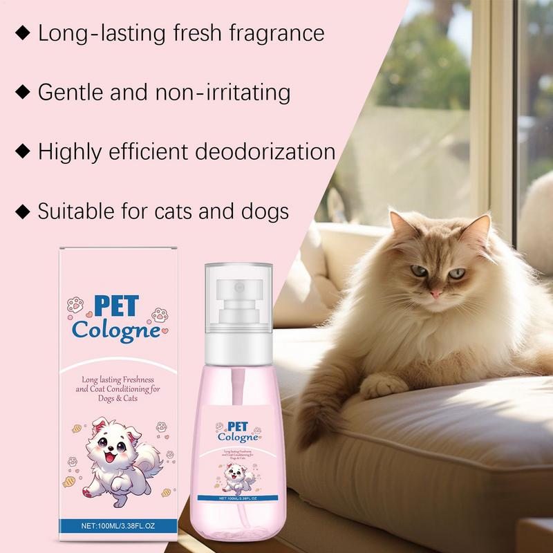 Deodoriserande Hundspray Mild Kattunge Luktborttagare Naturlig Deodorant Parfymspray För Hundar Och Katter Långvarig Luktkontroll