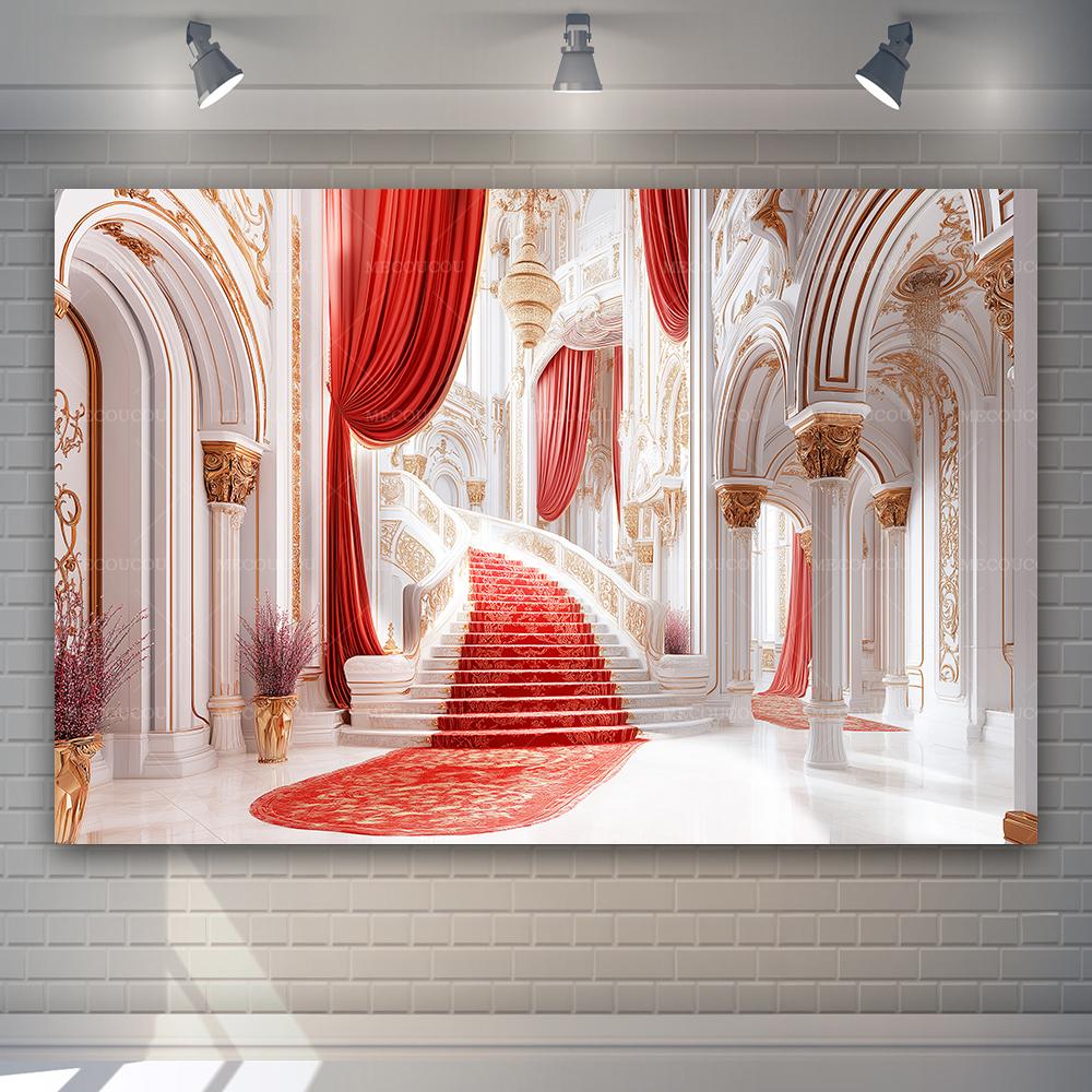 Sfondo Rosso di Lusso per Eventi, Ballo, Laurea, Cerimonia, Decorazione Sfondo per Fotografia a Casa e in Studio