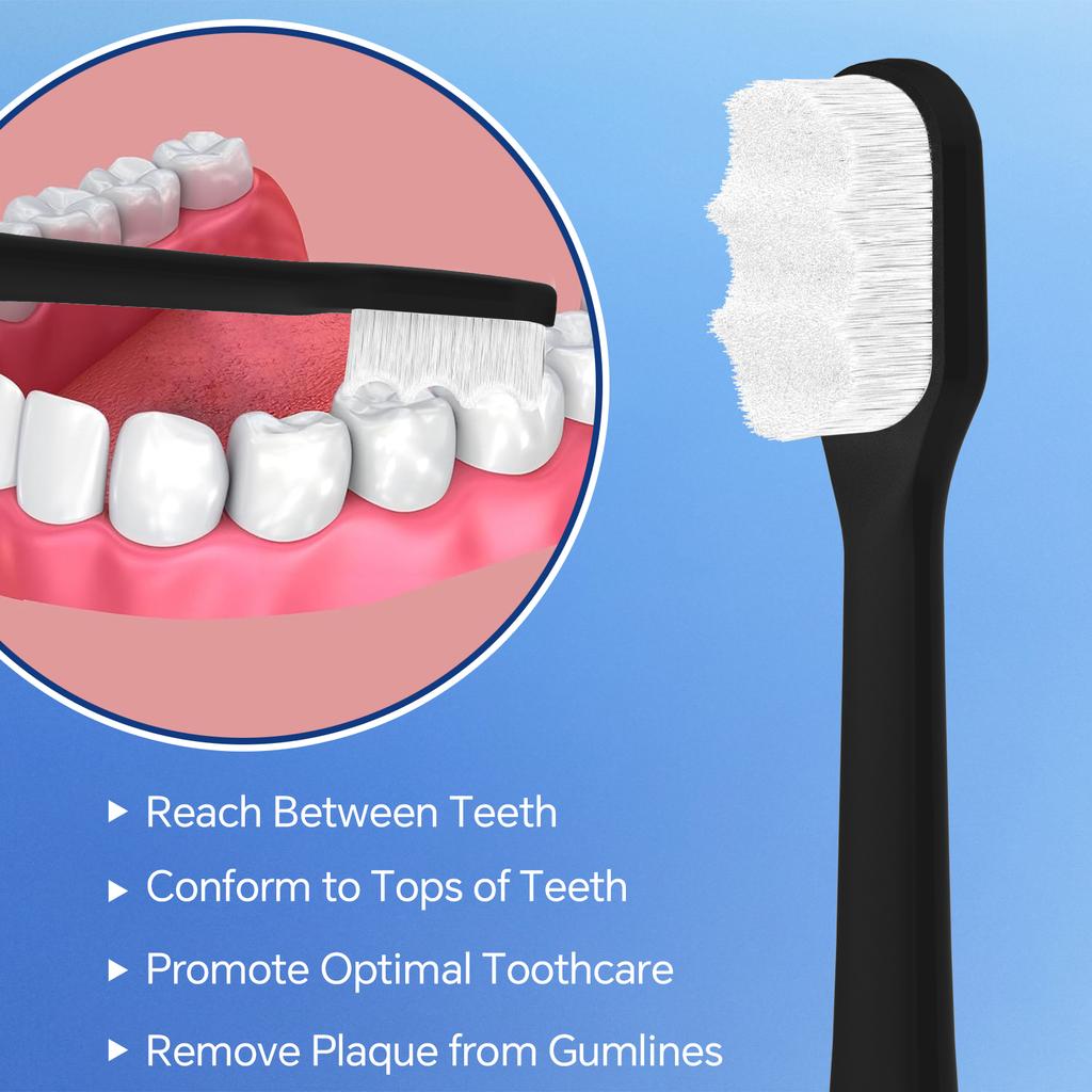 Replacement Toothbrush Brush Heads Compatible with Philips Sonicare Electric Toothbrush Ultra Soft Nano Bristles 1100 5300 7500