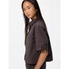 Uniqlo Japan Nylon Boxy Short Shirt 5 Minute Sleeve