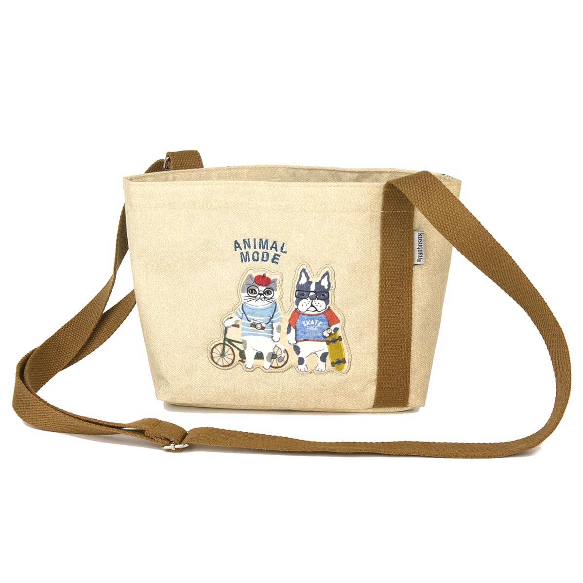 Женская поясная сумка Kusguru Japan Animal Mode, 258038, Бежевый