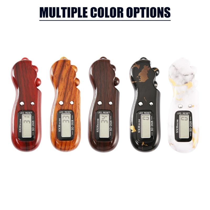 Handheld Electrical Finger Counter Digital Counter Prayer Decompression Toy With Light Suitable for Peaceful Environment