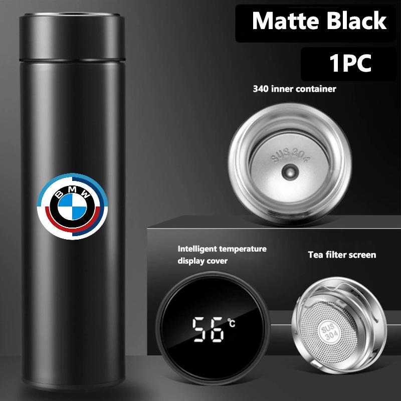 AAD1 Car Temperature Display Thermos Cup Stainless Thermos Bottle For BMW X1 X3 E39 E46 E30 E36 E87 E60 E90 F26 G02 E70 F15 E53 G05