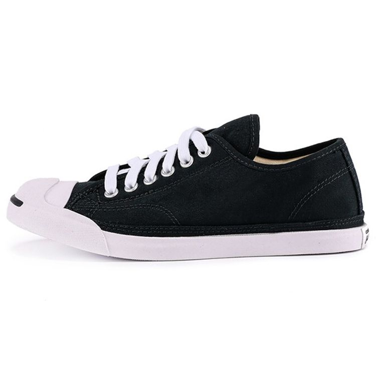 Converse Jack Purcell Comfortable Casual Low Top Canvas Shoes Women Sneakers Black 570483C