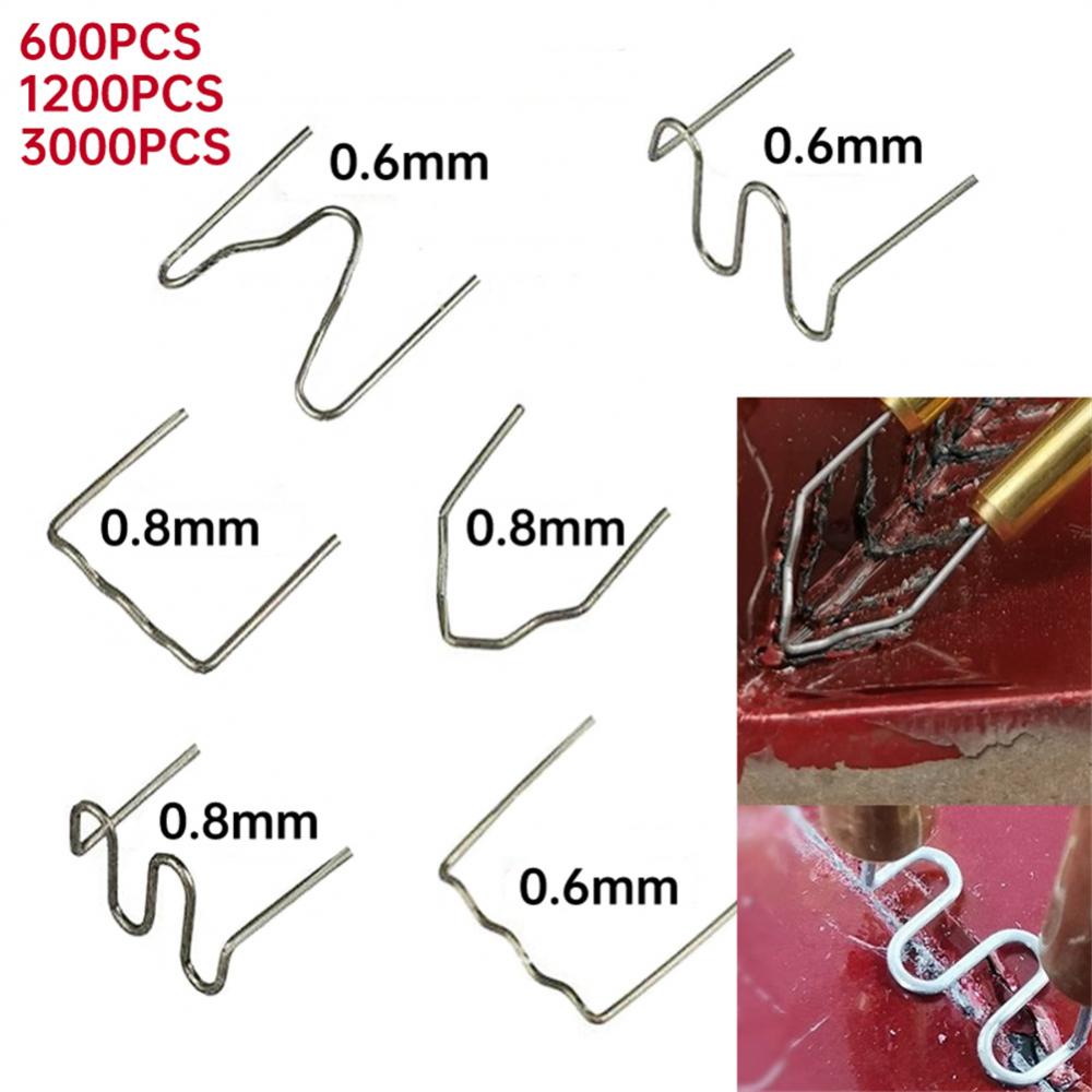 3000/1200/600pcs Plastic Repair Machine Welding  Stapler Bumper Fender Welder Staples Kit For Soldering Bumper Vehicle Repair