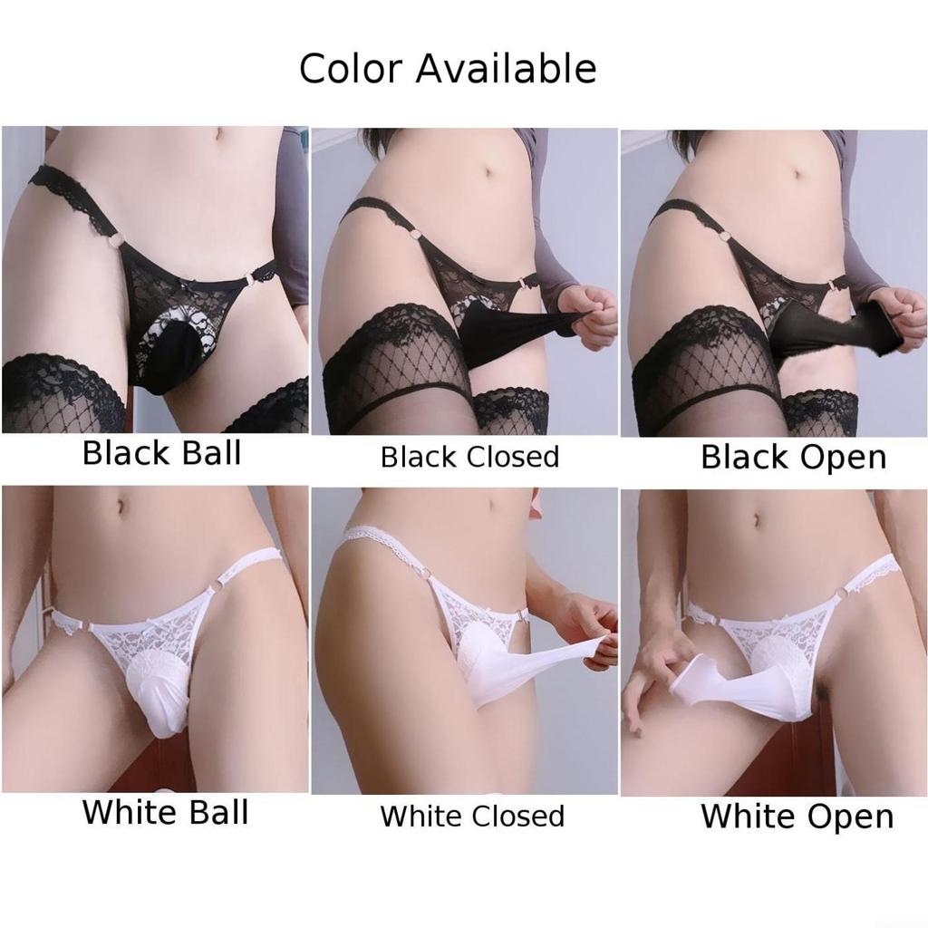 Sheer Men Briefs T-back Ultra-thin Underpants Underwear